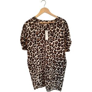 Chicos Leopard Print Tunic Size 00- XS